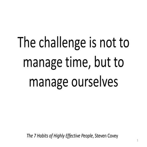 Time management strategies