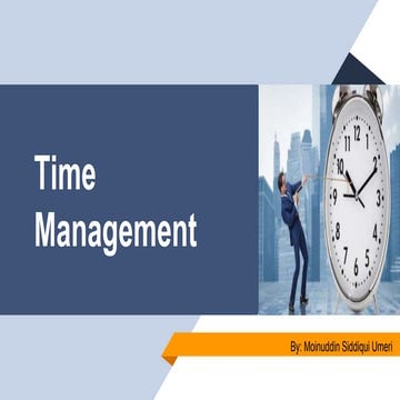 Time management and Lesson plan