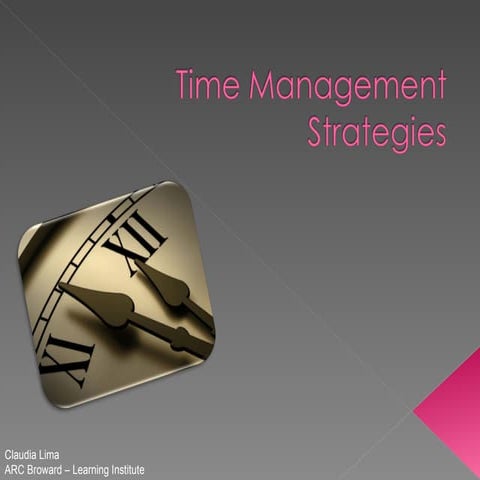 Time Management strategies