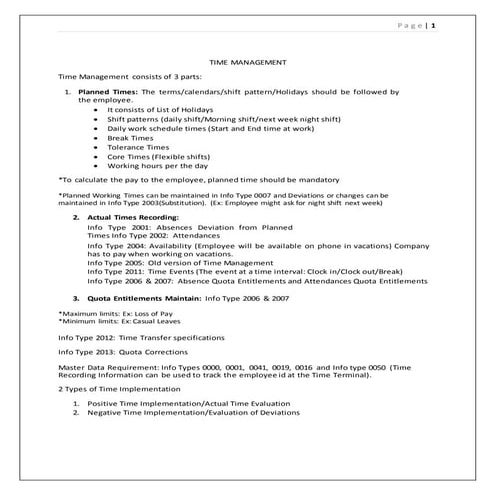 Time mgt class room material