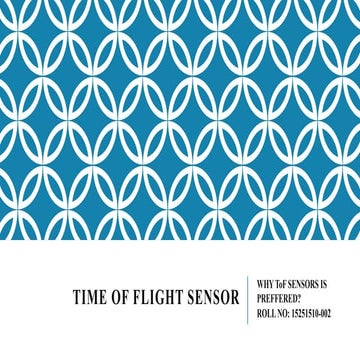 Time of flight sensor | PPT
