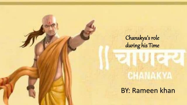 Time period during chanakya
