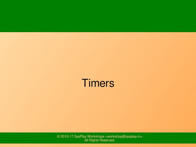 Timers