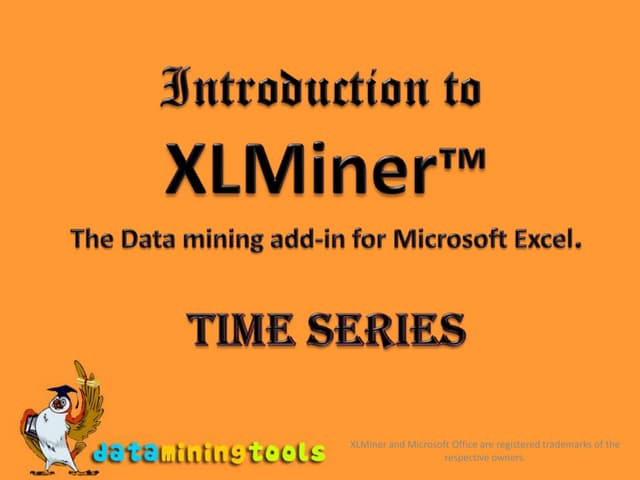 XL-Miner: Time Series
