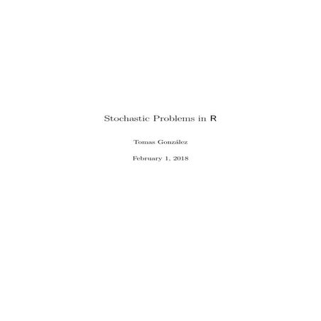 Stochastic Processes in R