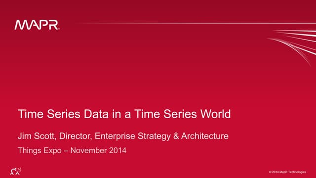 Time Series Data in a Time Series World