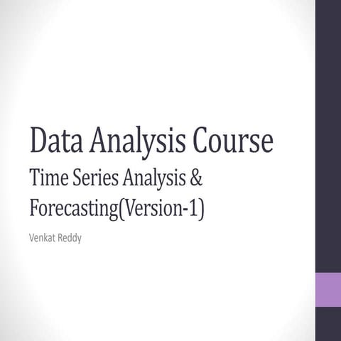 Timeseries forecasting | PDF