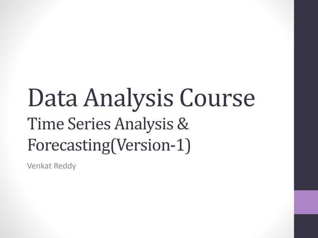 Timeseries forecasting