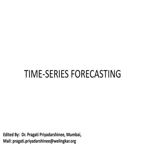 Time series forecasting | PPTX