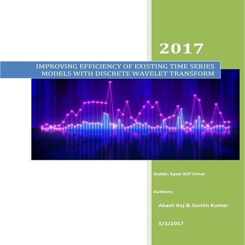 Time series models with discrete wavelet transform