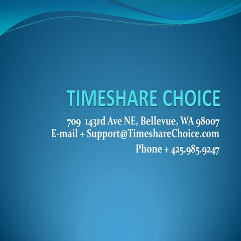 Timeshare choice(1)