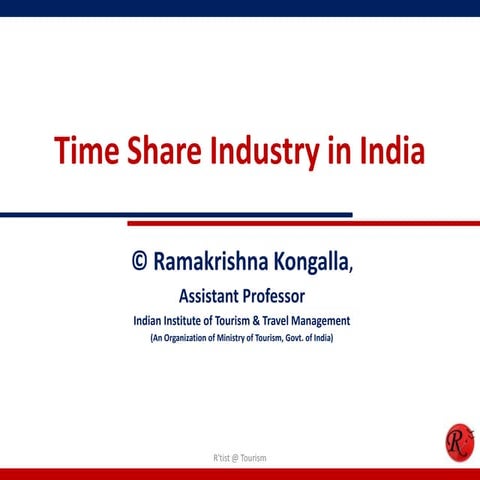 Time share industry in india
