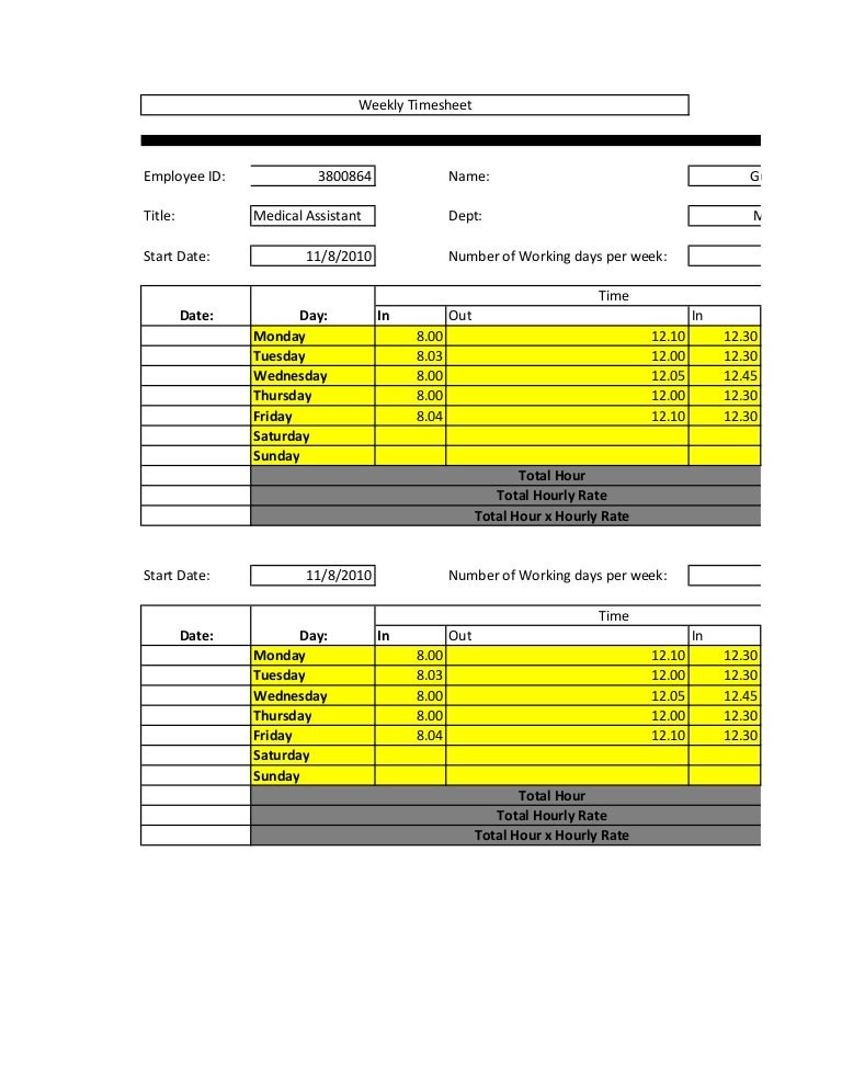 Timesheet