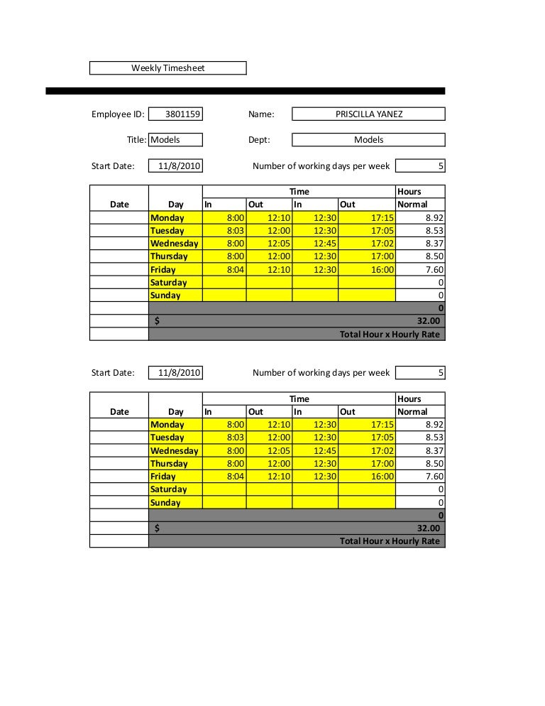 Timesheet