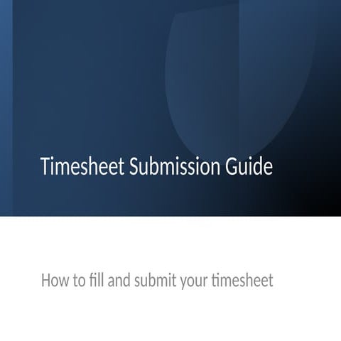 Timesheet_Submission_Guide in SAP Environment