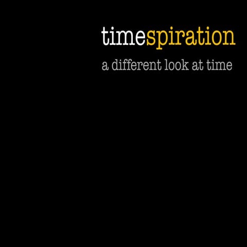 Timespiration - a different look at time - Cyriel Kortleven