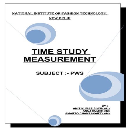 PWS-Time Study by-Amit Singh