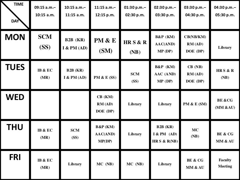 Time Table time-table
