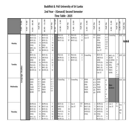 Time Table - 2024 2nd Year 2nd semester.docx