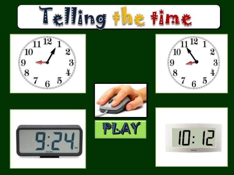 Asking and Telling the time: PowerPoint Presentation