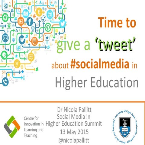 Time to give a 'tweet' about social media in Higher Education
