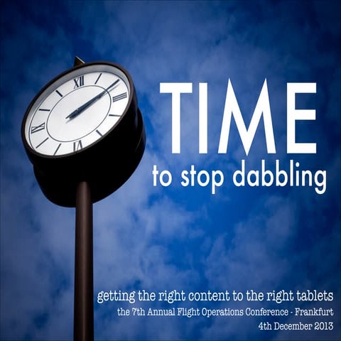 Time to stop_dabbling