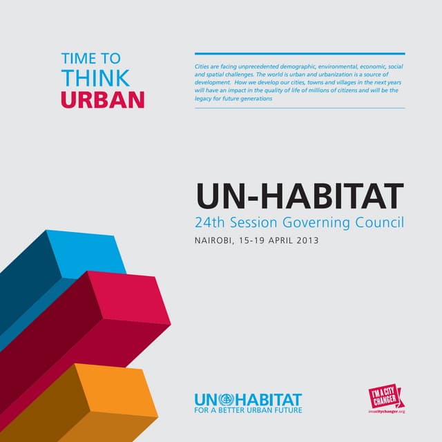 Time to Think Urban. UN-Habitats Vision on Urbanisation