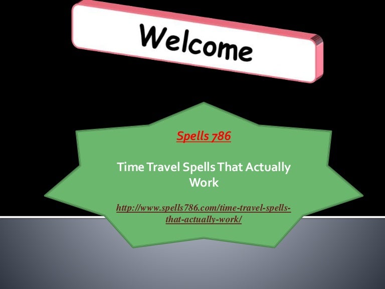 Time travel spells that actually work