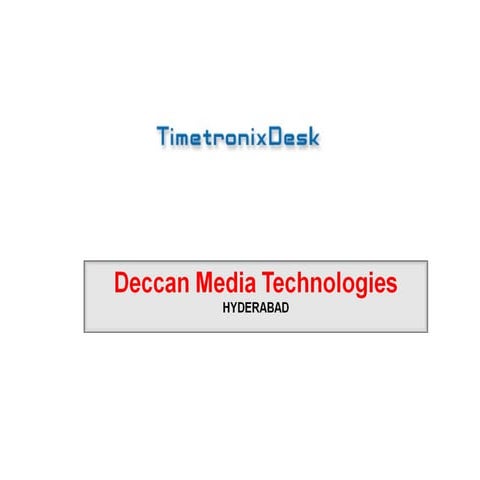 Timetronixdesk presentation2003
