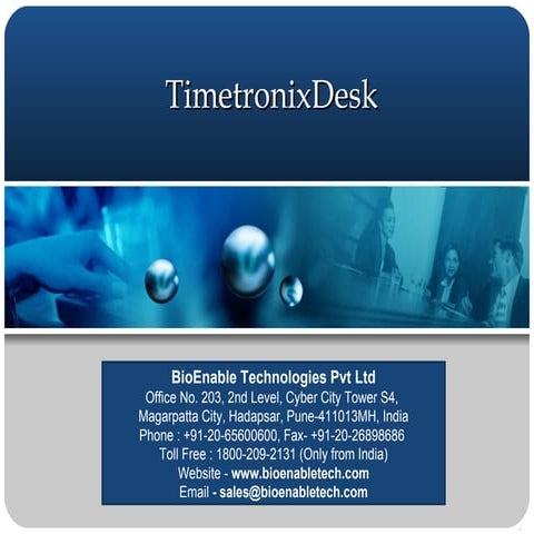 TimeTRONIX Desk Attendance Software