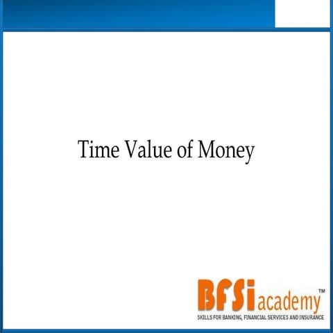 Time value of money