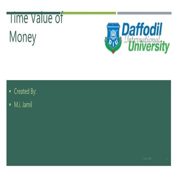 Time value of money