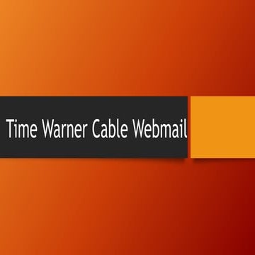 Time warner cable webmail