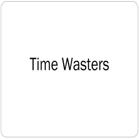 Time wasters and procrastination[1]. introduction to stress management. (days...