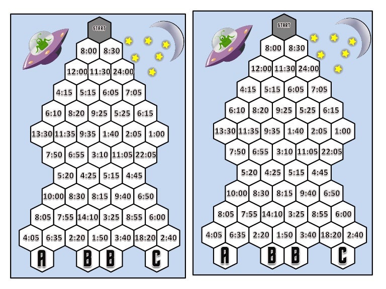 Telling the time listening activity