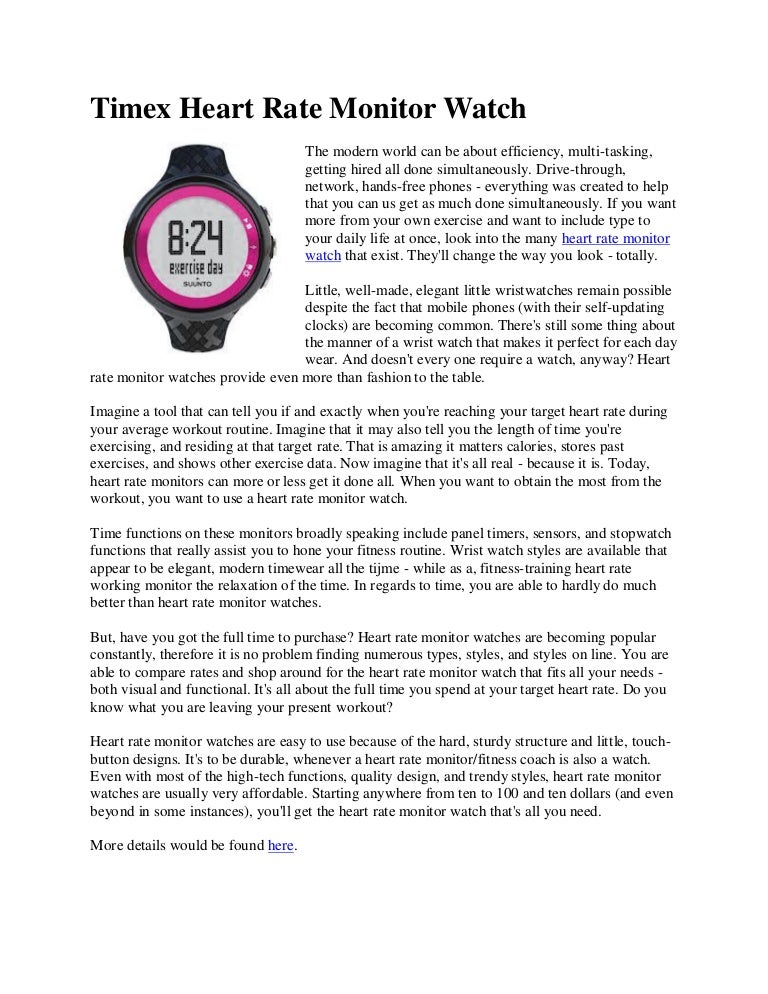 timex heart rate monitor not working