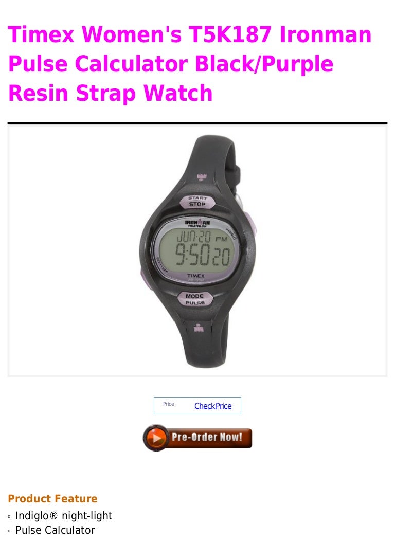 timex pulse watch