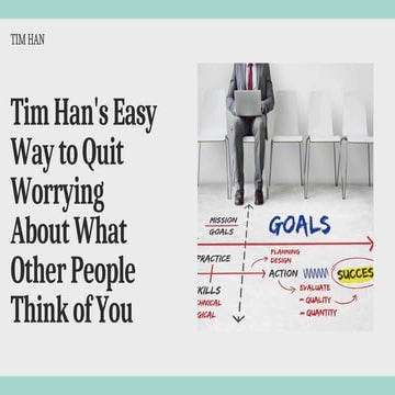 Stop Worrying What Others Think – Tim Han’s Proven Method | PDF