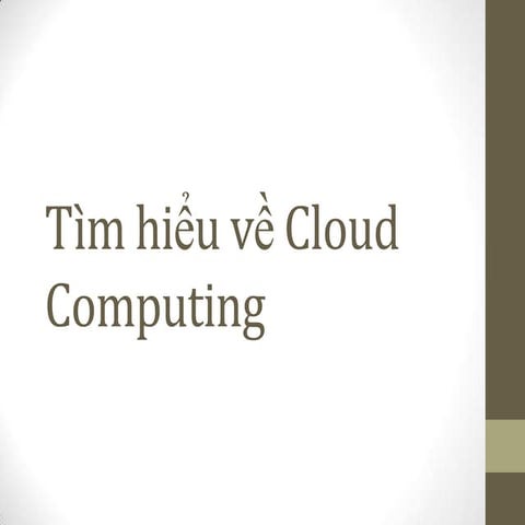 Tìm hiểu về cloud computing