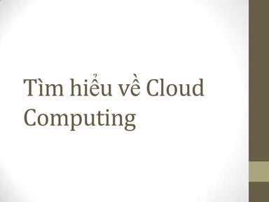 Tìm hiểu về cloud computing
