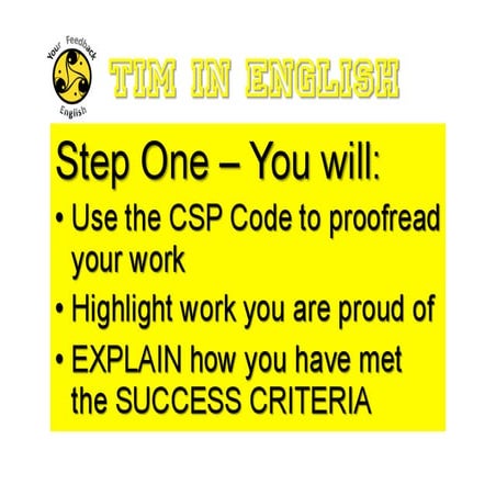 Triple Impact Marking in English