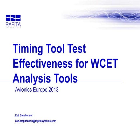 Timing Tool Test Effectiveness for WCET Analysis Tools