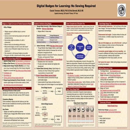 Digital Badges for Learning: No Sewing Required - Distance Library Services 2...