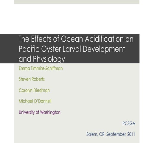 Timmins Schiffman PCSGA 2011