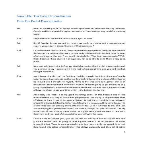 Timothy pychyltranscript | DOCX