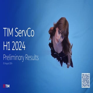 TIM ServCo H1 2024 - Preliminary Results