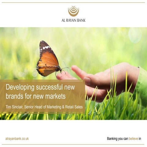 CMO Event - Developing successful new brands for new markets