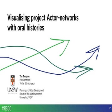 Tim Tompson: Visualising project actor-networks with oral histories