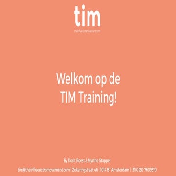 TIM Training