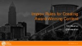 Improv Rules for Creating Award-Win...